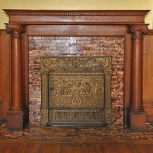Parlor fireplace
